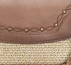 Frye Handbags^Ava Raffia Convertible Belt Bag Cognac