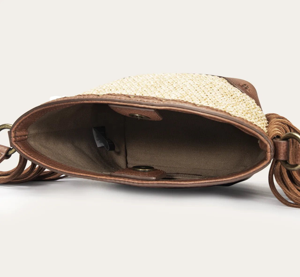 Frye Handbags^Ava Raffia Mini Bucket Cognac