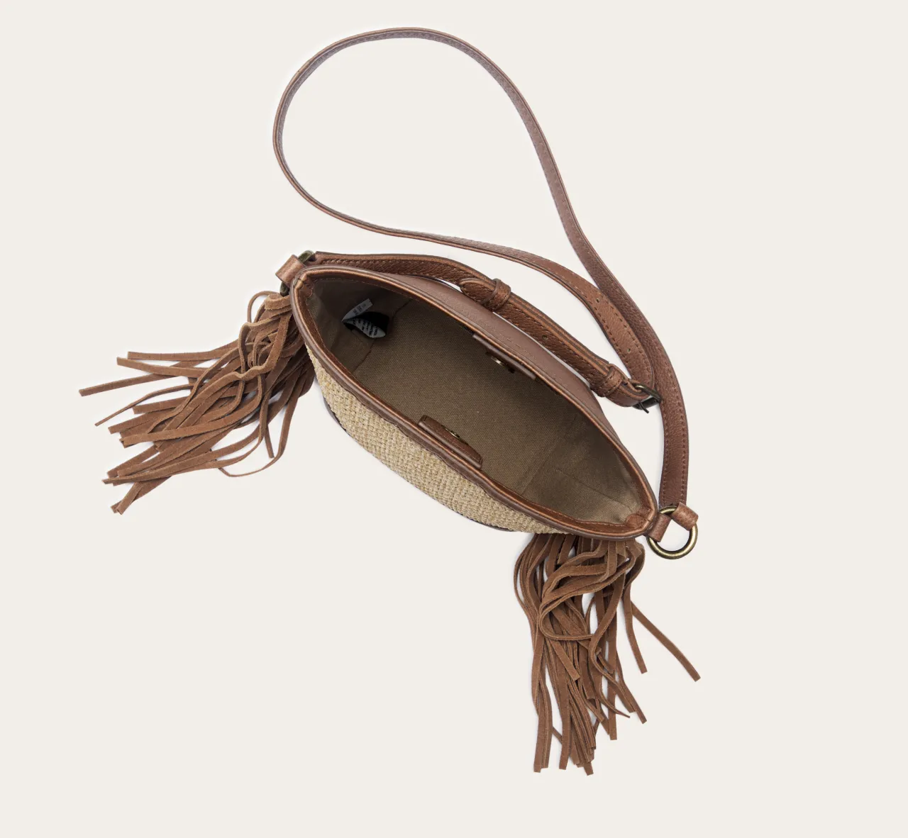 Frye Handbags^Ava Raffia Mini Bucket Cognac