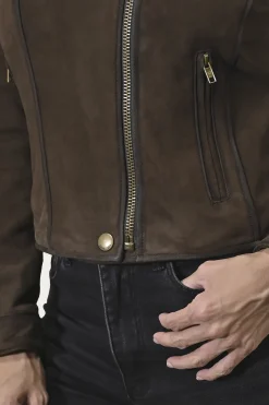 Frye Leather Jackets^Biker-racer Leather Jacket Dark Brown