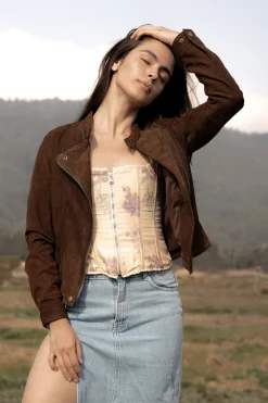 Frye Leather Jackets^Biker-racer Leather Jacket Dark Brown