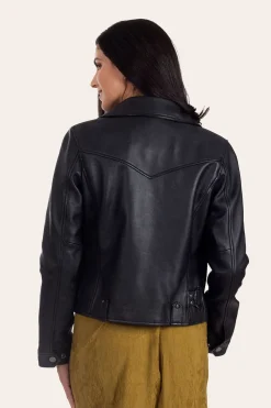 Frye Leather Jackets^Biker Jacket Black