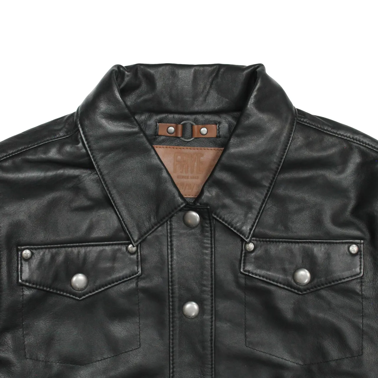 Frye Leather Jackets^Leather Shirt Black