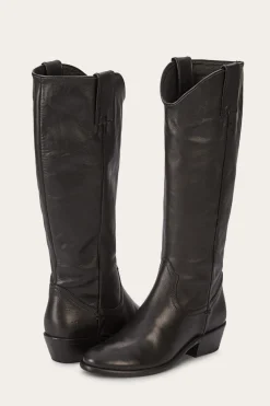 Frye Boots^Carson Pull On Wide Calf Black