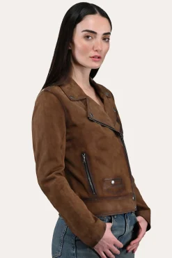 Frye Leather Jackets^Biker Jacket Dark taupe