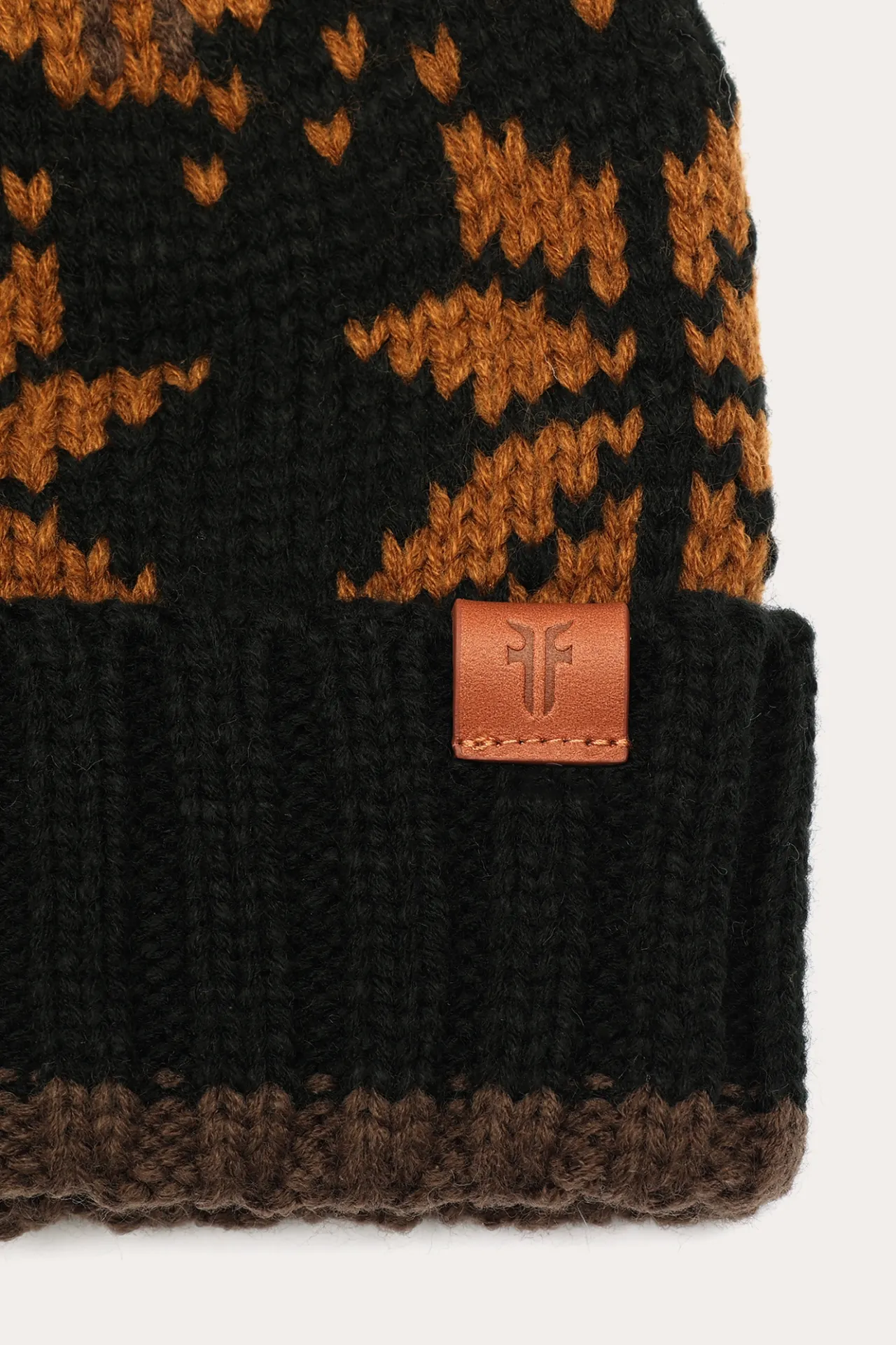 Frye Cold Weather^Fair Isle Beanie With Cuff & Faux Fur Pom