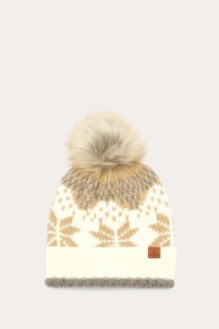 Frye Cold Weather^Fair Isle Beanie With Cuff & Faux Fur Pom