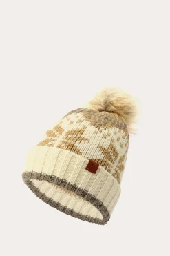 Frye Cold Weather^Fair Isle Beanie With Cuff & Faux Fur Pom