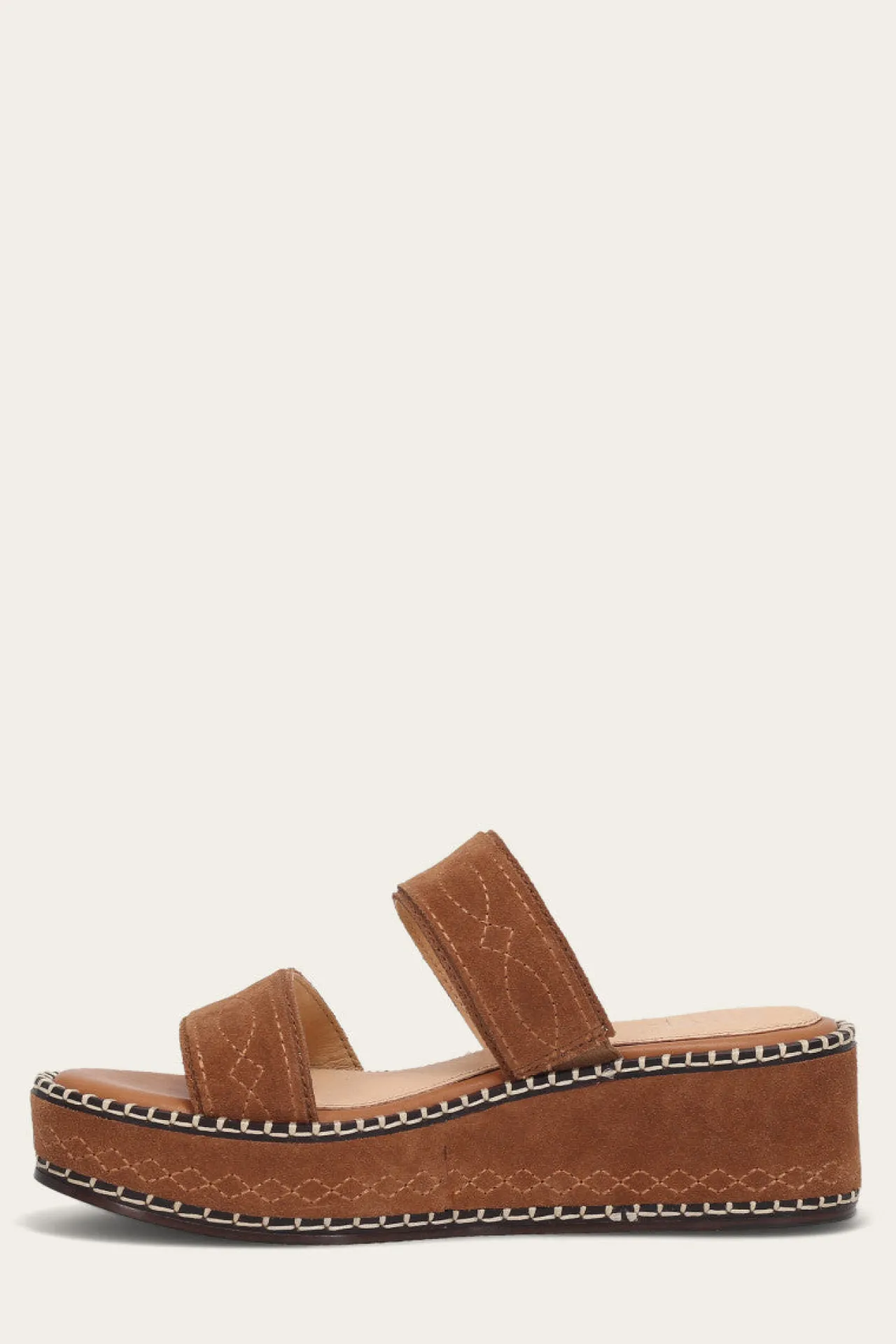 Frye Sandals^Joy Woodstock 2 Band Platform Slide