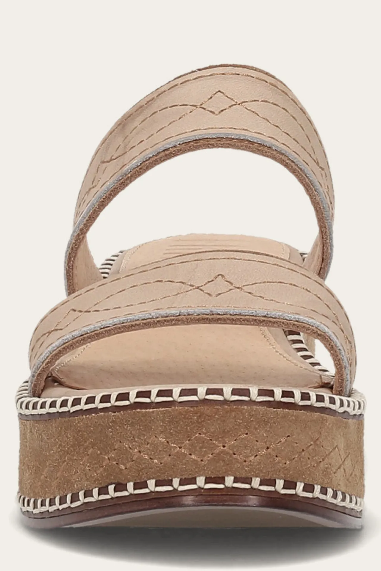 Frye Sandals^Joy Woodstock 2 Band Platform Slide