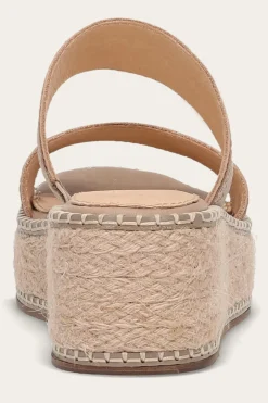 Frye Sandals^Joy Woodstock 2 Band Platform Slide