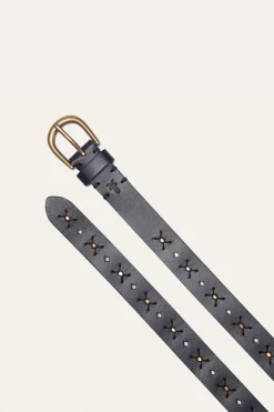 Frye Belts^25MM Beaded Perf Belt