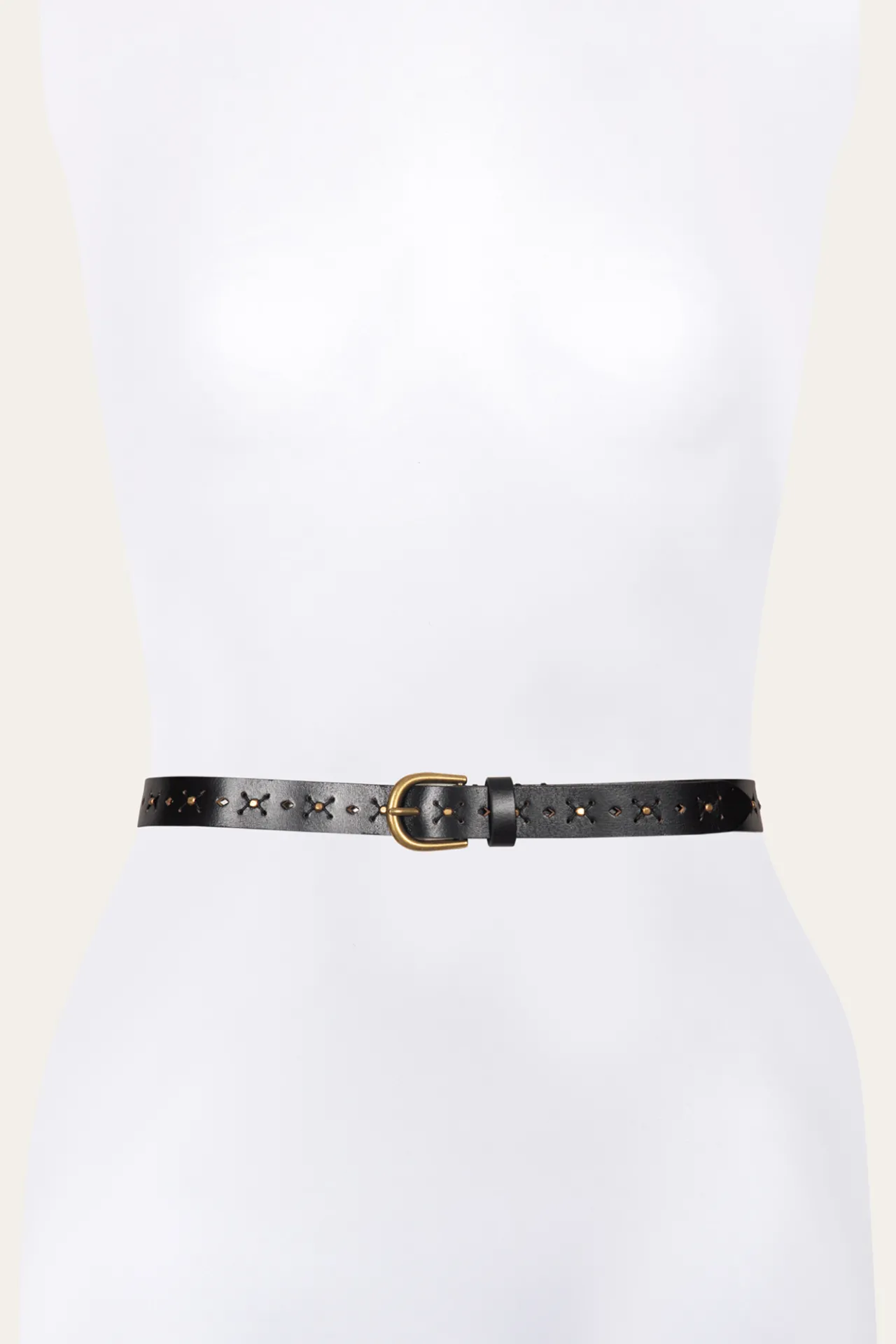 Frye Belts^25MM Beaded Perf Belt