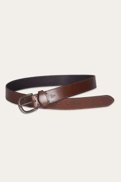 Frye Belts^35mm Stitched Edge Belt With Shaped Keeper