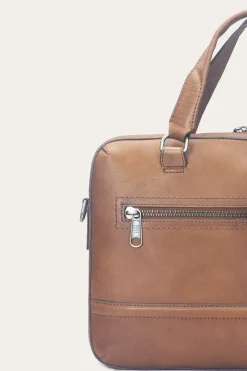Frye Bags^Nash Briefcase Cognac