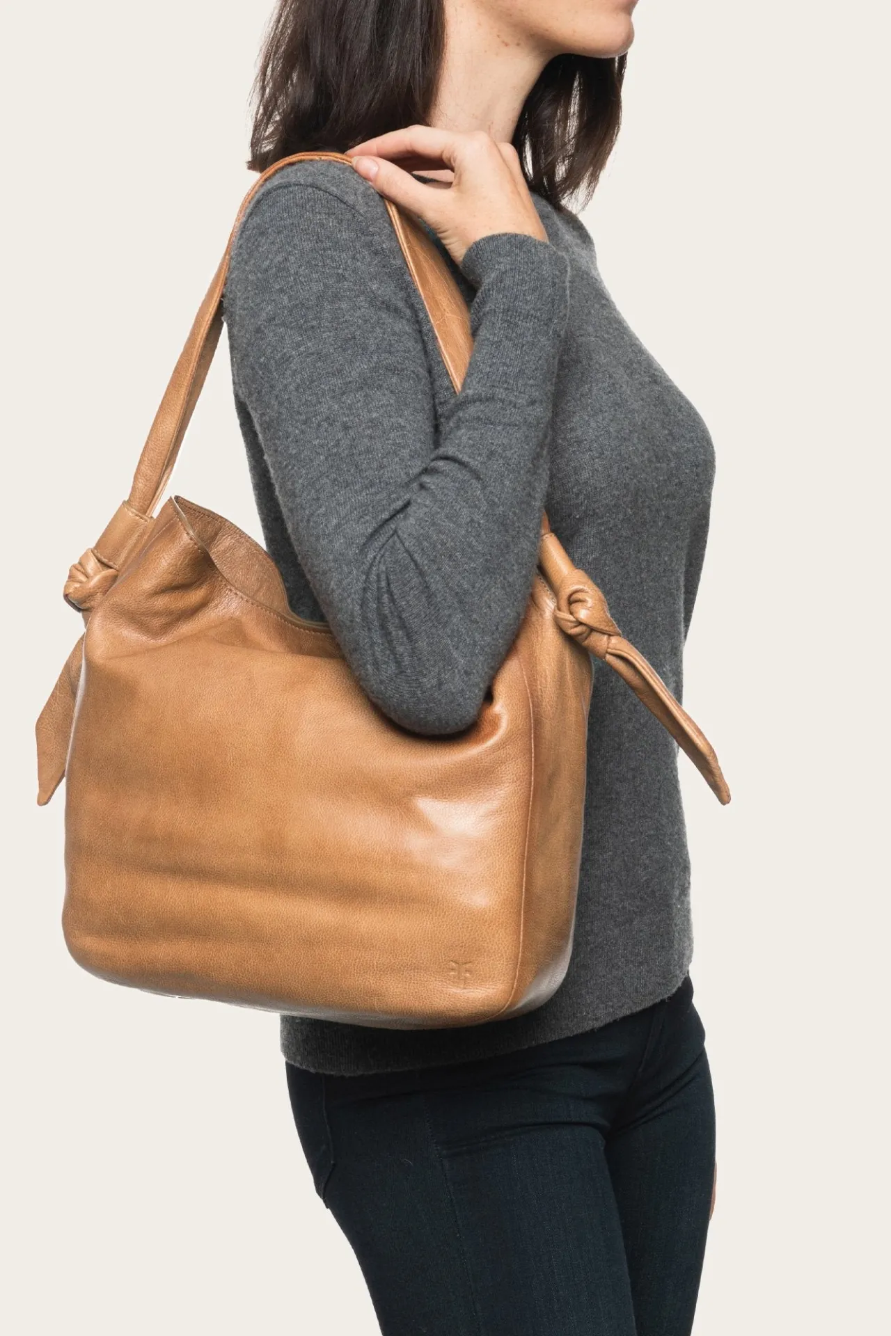Frye Handbags^Nora Knotted Hobo Beige