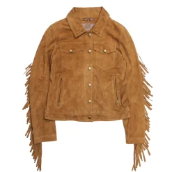 Frye Leather Jackets^Oxblood Fringed Jacket