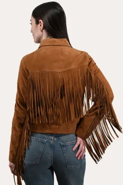 Frye Leather Jackets^Oxblood Fringed Jacket