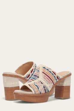 Frye Sandals^Pipa Crochet Platform Sandal