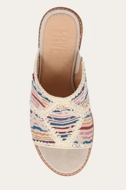 Frye Sandals^Pipa Crochet Platform Sandal