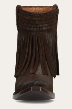 Frye Booties^Sacha Short Fringe Bootie