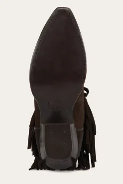 Frye Booties^Sacha Short Fringe Bootie