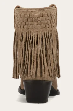 Frye Booties^Sacha Short Fringe Bootie