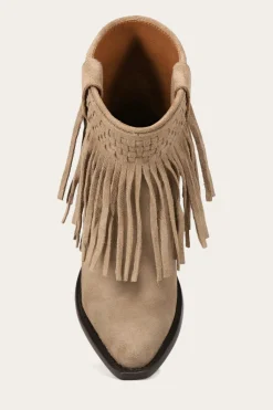 Frye Booties^Sacha Short Fringe Bootie