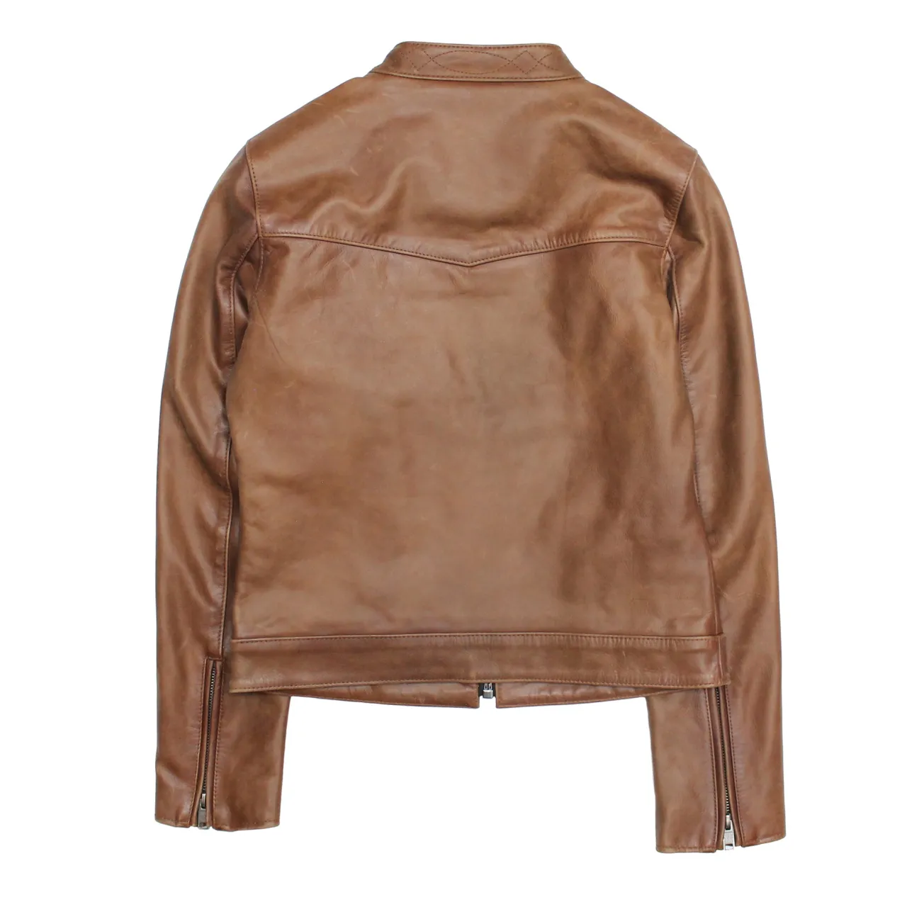 Frye Leather Jackets^Tobacco Cafe Racer Jacket