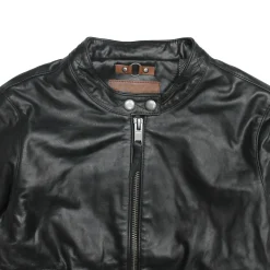 Frye Leather Jackets^Tobacco Cafe Racer Jacket