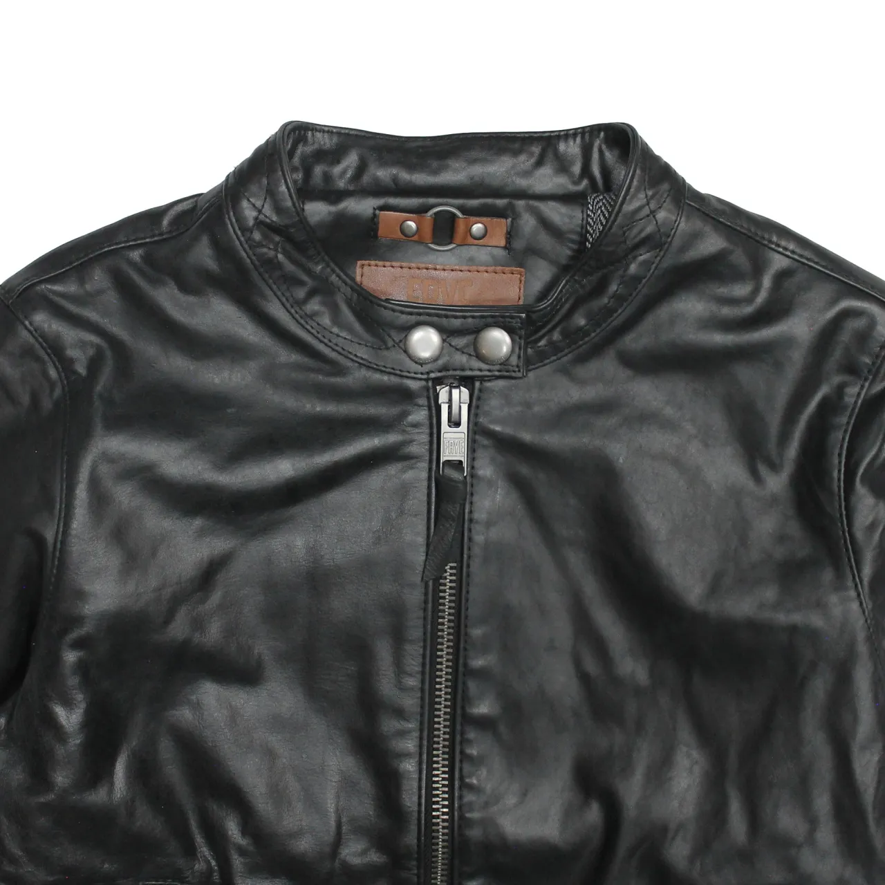 Frye Leather Jackets^Tobacco Cafe Racer Jacket